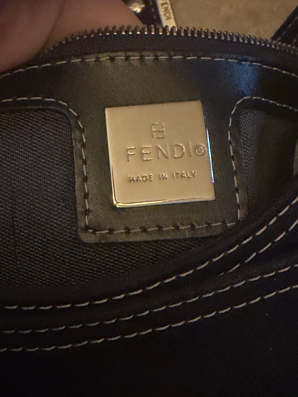 Fendi Denim Mama Baguette vintage handbag. Authentic!! - Picture 15 of 17
